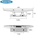 VEITHI 4 inch Boat Cleat Flat Top 4 Pack, 316 Stainless Steel Boat Dock Cleats Small,Rope Cleat,Dock Cleats with Screws for Marine or Nautical Decor and Dock Cleat Decorative.