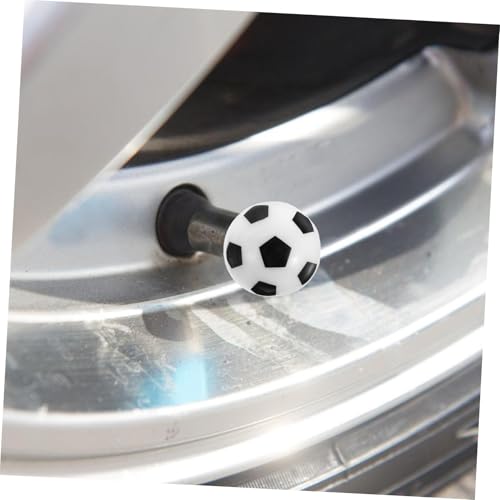 UPKOCH 8pcs Tapas de Válvula de Neumático con Forma de Balón de Fútbol Únicas para Autos y Bicicletas Instalación Fácil Tapas de Presión de Aire miniatura 7