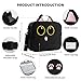 Easozoom Insulated Lunch Bag lonchera for Teen Girl Boy Kid Bento Box Reusable Large Capacity Portable Waterproof Leakproof with Name Tag to School Office Picnic Travel (1PCS Lunch Bag) (Black)