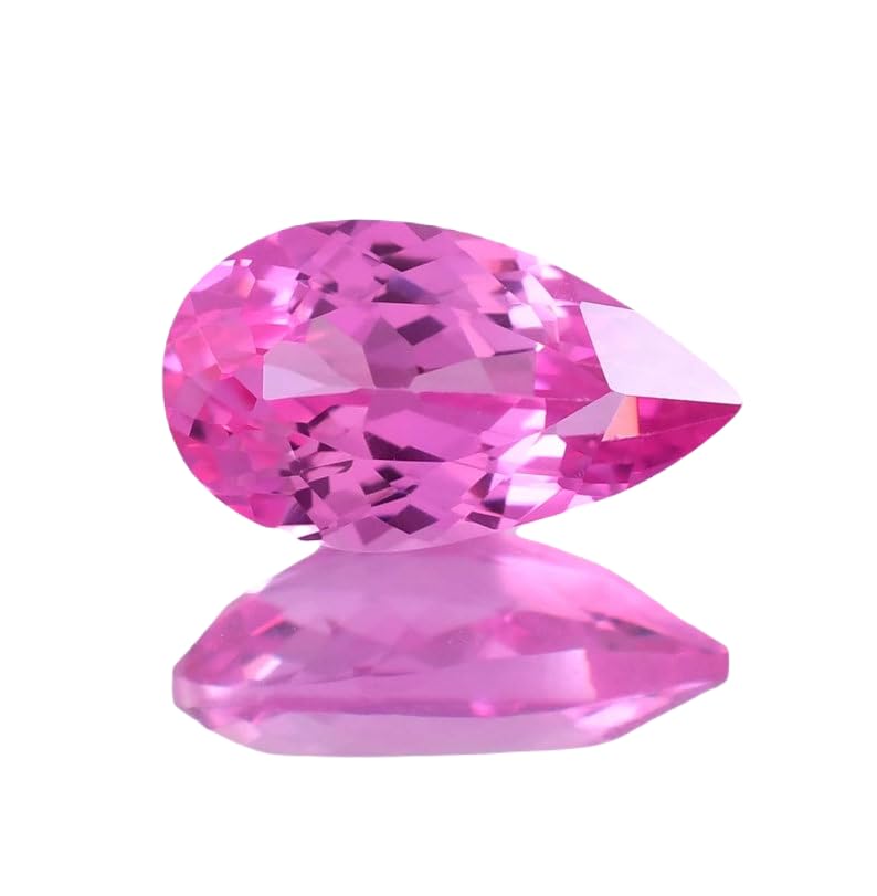 Saphir rose pour fabrication de bijoux collier bague pendentif DIY