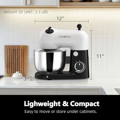 Image of Stand Mixer, Compact & Space-Saving, Stainless Steel Bowl, Unique & Playful Design, Effcient Motor, Dishwasher-Safe Attachments, SM-2549A (Panda)