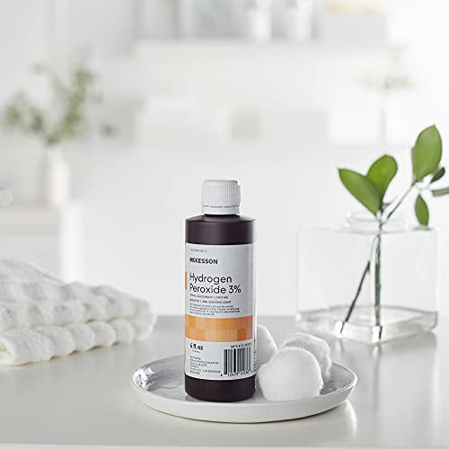 McKesson Hydrogen Peroxide 3%, 4 oz [Pack of 1] Topical Solution USP, First Aid Antiseptic, Oral Debriding Agent - image 6