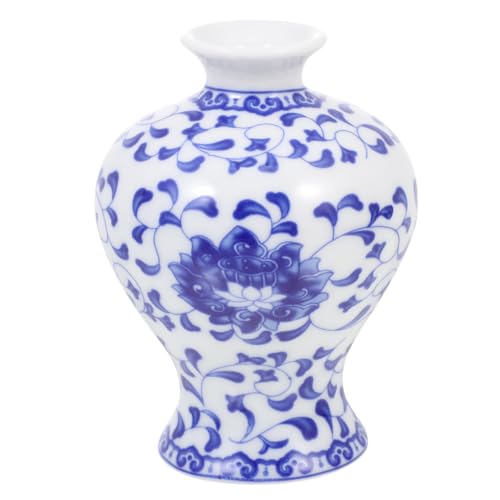 Decorazione del vaso di fiori: in ceramica, leggero e vaso cinese blu e