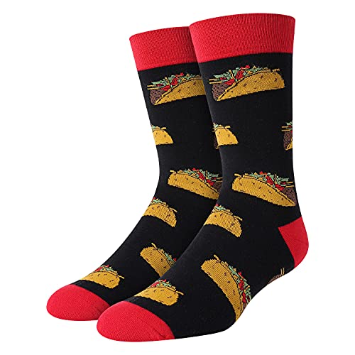 SOCKFUN Taco Socks Mexican Socks for Men , Taco Gifts Mexican Gifts,Taco Gifts for Taco Lovers