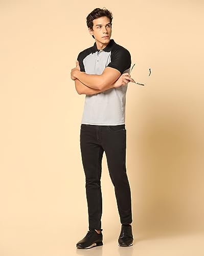 Image of INKKR Men's Regular Fit T-Shirt ((FACTORY-A11)-(XS)-L.Grey FCT11 02