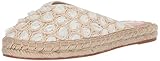 Avec Les Filles Women's Val Mule, White Woven Floral, 6.5 M US