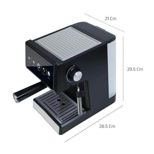 Image of Coffee Maker Machine for Home, 20 BAR Espresso Coffee Machine, Touch Controls, Milk Frothing & Temperature Control, 850W, 2-Year Warranty, For Cappuccino, Latte & Americano (BARISTAMAX200)
