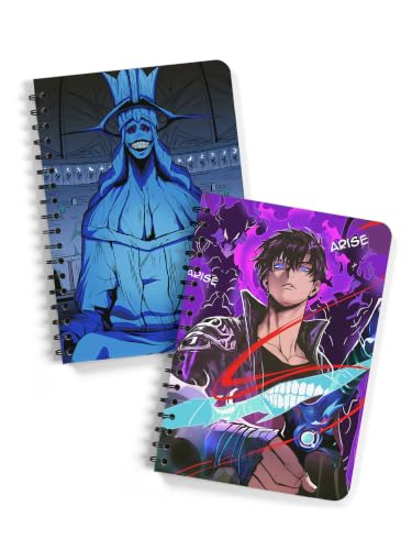 Image of ComicSense.xyz Anime Sketchbook Arise, Statue of God Printed A5 Spiral Drawing Sketch Book Unruled for Kids Students Gift (Pack of 2)