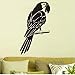 Parrot Stand On Tree Ramo Adesivi Murali Decorazione Casa Soggiorno Animali Vinile Uccelli Murali 44x76CM T251