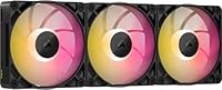 CORSAIR iCUE Link RX120 MAX RGB 120mm PWM Thick Fans with iCUE Link System Hub – High-Static Pressure – Magnetic Dome Bearing – Triple Pack – Black