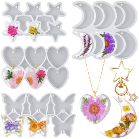 Moon Stars and Hearts Resin Molds