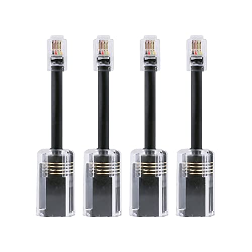 TAMOSH 4�� �d�b�R�[�h�̂������ RJ9 4P4C 360�x�g����]�A���` T �A���O�����d�b�R�[�h�Œ���P�[�u��