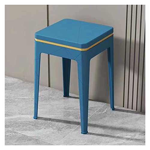 Tabourets empilables en plastique lot de 4 chaises de bar portables sans dossier pour cuisine