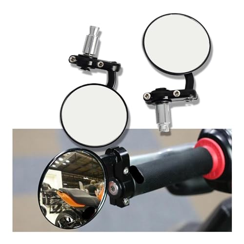 Espejo retrovisor para motocicleta lateral para manillar compatible con Gsxr y Hayabusa 2