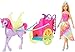 Barbie GJK53 - Dreamtopia Prinzessin-Puppe, ca. 30 cm groß, blond, mit Fantasie-Pferd und Kutsche, Mode und Zubehör, Spielzeug Geschenk für Kinder von 3 bis 7 Jahren