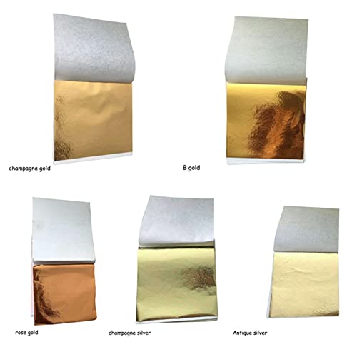 Feuilles pour dorure papier métallique simulation or 200 feuilles de style