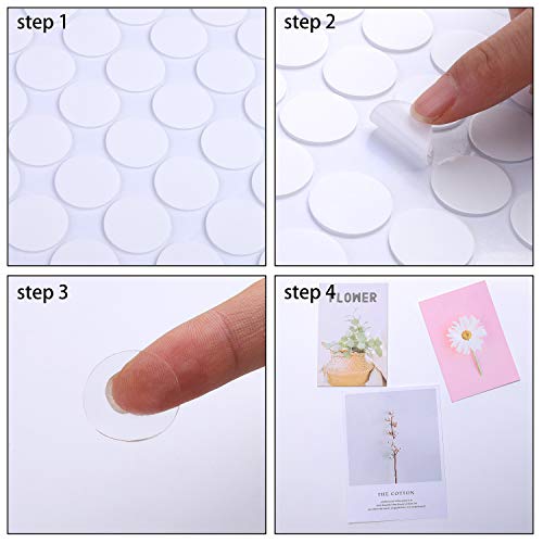 Adxco 216 Pieces Transparent Putty Traceless Removable Sticky Putty Double-Sided Adhesive Round Putty Multipurpose Tape Nano Gel Mat For Wood, Glass, Ceramic, Metal, Plastic, Diameter 20 Mm #TOP2