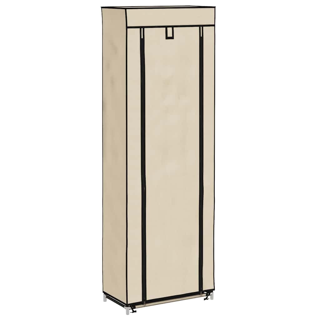 Armario de zapatos genérico de 8 niveles, 57 x 29 x 162 cm, funda no tejida con cremalleras, almacenamiento para 20 pares de zapatos, tejido ligero fácil de mover