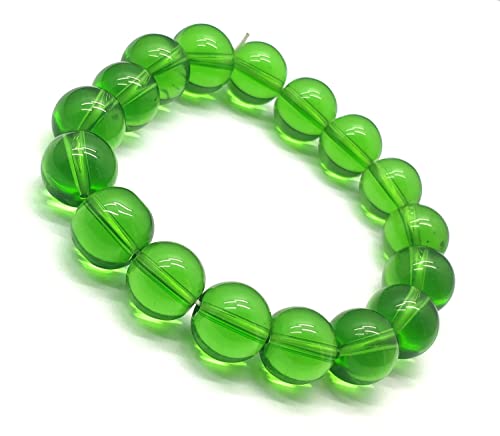 Bracelet onyx vert 12mm en perles naturelles pour homme et femme LKBEADS