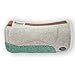 Southwestern Equine OrthoRide All Purpose Fleece Bottom Saddle Pad (Tan with Turqouise Bloom, 31 x 32)