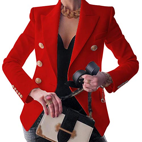 Womens Bussiness Casual Blazers Open Front Long Sleeve Work Office Blazer Jacket