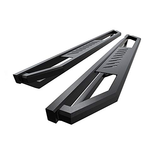 HD Ridez Hybrid Rocker Steps Steel Armor Compatible with Chevy Silverado GMC Sierra 1500 2500 1999-2006 Regular Cab & 2500 HD 3500 01-06 & Classic 07 (Nerf Bar Side Steps Side Bars)