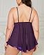 MINTLIMIT Sexy Unterwäsche Für Damen Große Größen Reizwäsche V-Ausschnitt Spitze Nachtkleid Dessous Pailletten，Purple，5XL