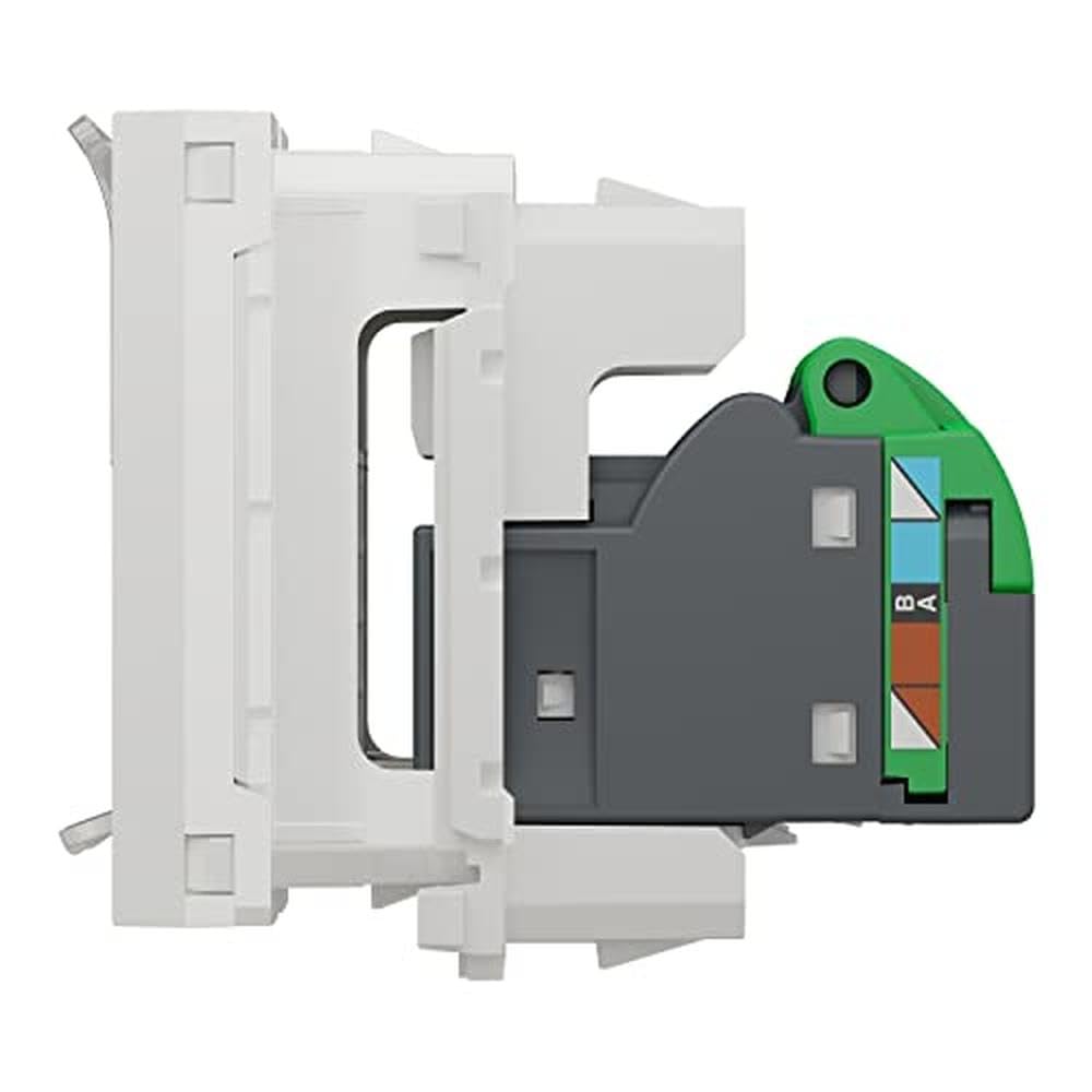 Schneider Electric Unica Buchse Kat. 6 RJ45 Buchsenleiste, 1-Port 8-polig STP Bündige Montage Rechteckig
