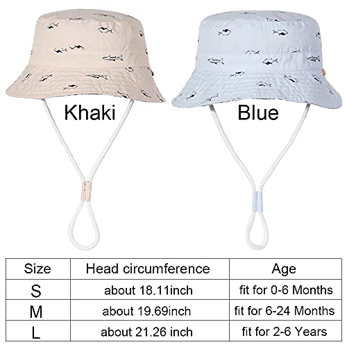 0-6 anos corda de vento proteção UV algodão chapéu de sol de bebê boné de praia menino menina chapéu