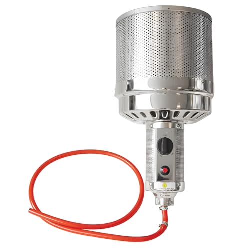 Marvin Ricambio Bruciatore Stufa a Gas infrarossi Fungo, Riscaldatore per Patio Esterno con Rete in Acciaio Inossidabile e Regolatore di Potenza
