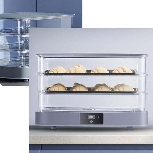 XueFulxion Fermentadora De Masa/Pan De 40 L,con Ajustes Personalizables,Control De Humedad Y Temperatura,Estantes Extraíbles,Ideal para Hogares Y Pastelerías
