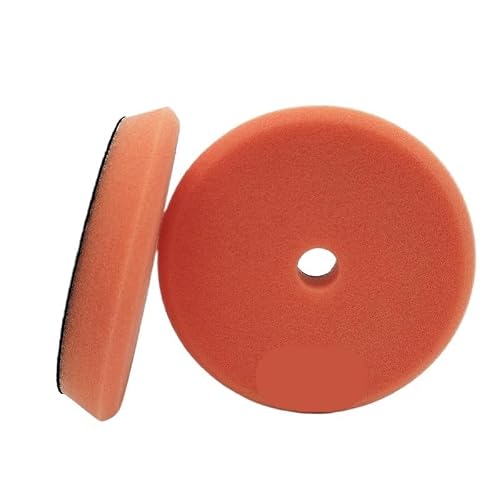 5"/6" Car Spong Buffing Pads (Orange, 2pcs, 150mm Backer)