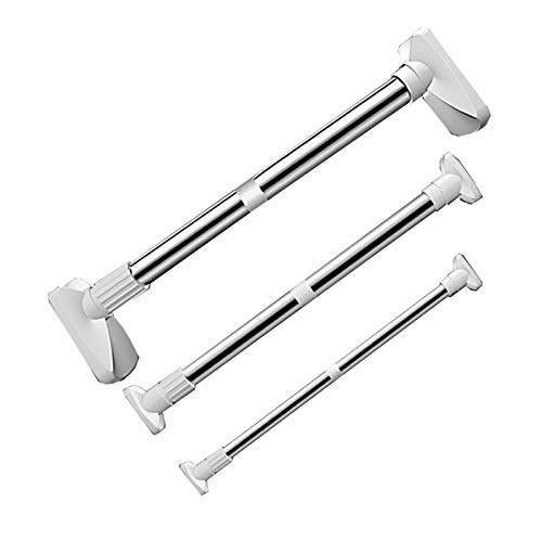 Tringle à rideau de douche sans perforation, barre télescopique de placard extensible