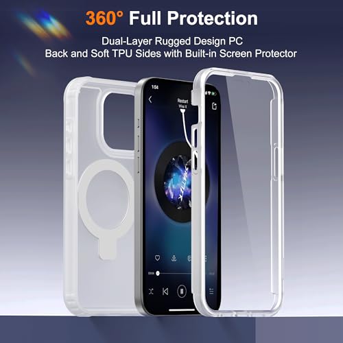 UTPPVX Compatible with iPhone 14 Pro Case with Stand 6.1",White by UTPPVX - Used condition - Image 3
