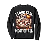 siberian husky puppy i love fall most of all for husky lover felpa