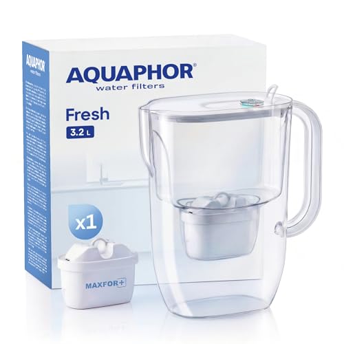AQUAPHOR Jarra Filtradora de Agua Fresh Blanco 3.2L con 1 Filtro MAXFOR+