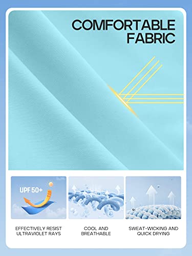 Image of IUGA Rash Guard for Women UPF 50+ SPF UV Protection Long Sleeve Workout Tops with Pockets Dry Fit Hiking Swim Shirt