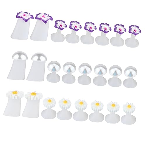 VICASKY 24pcs Manicure Finger Splitter Nail Art Toe Spacers Separator Feet Women Fake Nails Bunion Tool Manicure Toe Spreader Dividers Spreaders Pedicures Toe Split Toe Divider