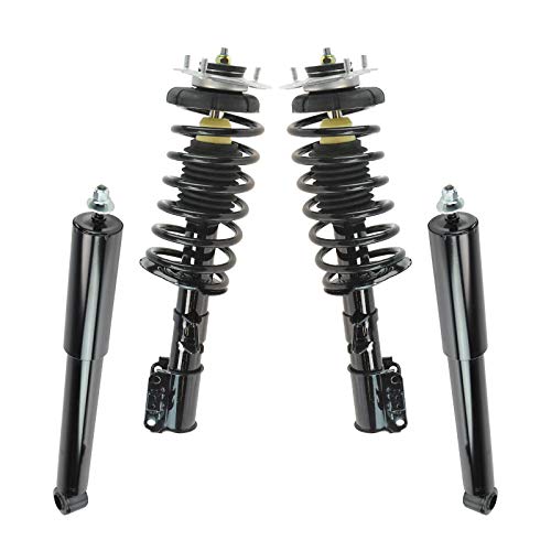 Image of TRQ Front and Rear Complete Strut Assembly & Shock Absorber Kit Complete Strut & Coil Spring Assembly Compatible with 1993-1997 Volvo 850 1998-2004 C70 1998-2000 S70 V70