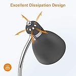 LEPOWER Floor Lamp, Metal Standing Lamp with Adjustable Gooseneck, Heavy Metal Base, Reading Pole Lamp for Office, Black Floor Lamps for Bedroom, Living Room - Image 5