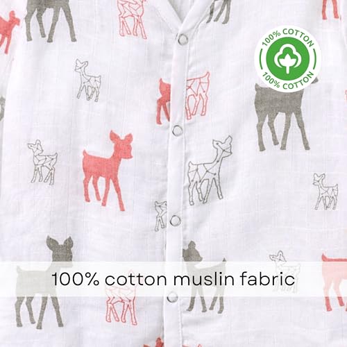 Image of The Boo Boo Club Kids 100% Cotton Muslin Printed V Neck Long Sleeve TopBottom Set | Night Suit for Baby Girl and Boy