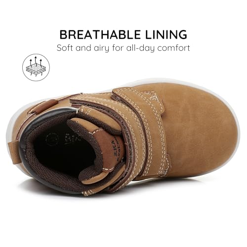 Apakowa Toddler Kids Boys Autumn Fall Boots Water Resistant (Toddler/Little Kid)4