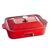 コンパクトホットプレート [ レッド / 6種プレートセット ] BRUNO Compact Hotplate