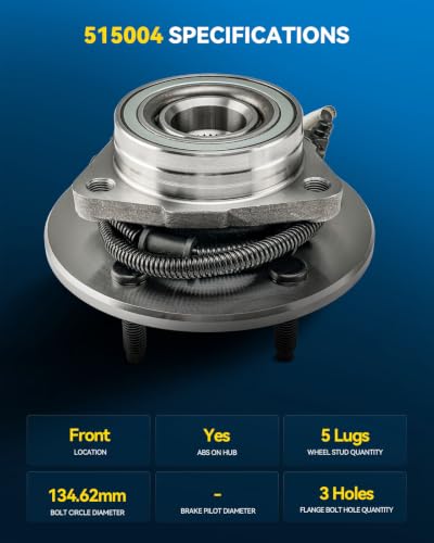 Image of PHILTOP 515004 x1 4WD Front Wheel Bearing Hub Assembly for Ford Expedition