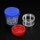 PATIKIL 20mL 40mL Probenbecher mit Deckel 2Set Urinbecher mit Schraubverschluss Probebehälter Lecksicher Rot Blau