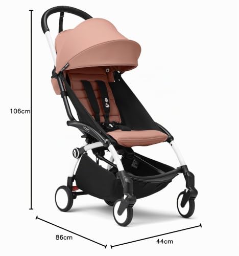 Miniatura 10 de Cochecito Stokke Yoyo3 A Partir De 6 Meses - Incluye Chasis Blanco Cojín De Asiento Ginger Dosel - Se Pliega Y Despliega En Un Instante - Ligero Y Compacto - Compatible Con Equipaje De Mano