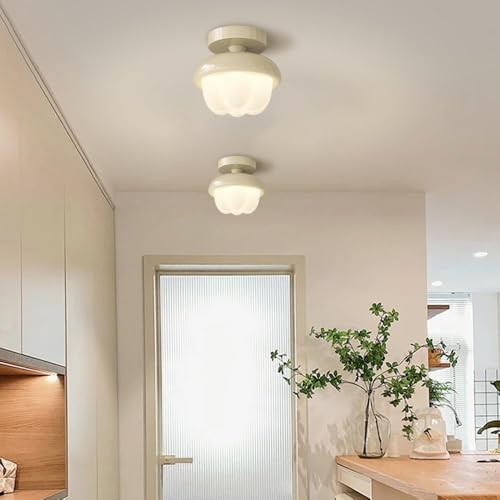 Lámpara de techo piña beige estilo nórdico moderno para habitación infantil 3
