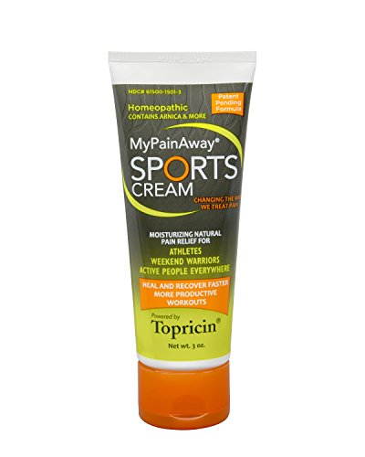 Topricin Sports Cream 3 oz - Deep Penetrating Pain Relieving Sport Injury Rub For Fast Relief of Aches, Muscle Soreness, Inflammation, Bruising, Sprains, Sore Joints. Also Improves Recovery Time