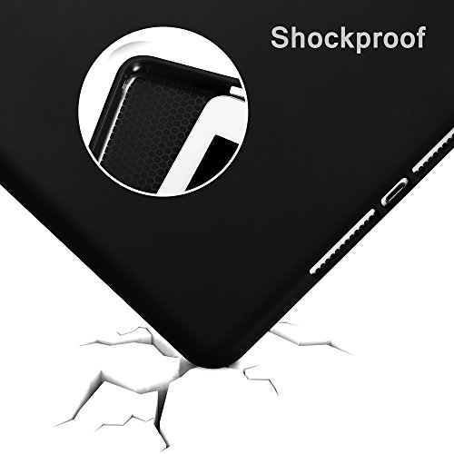 Ruban Case Compatible With Ipad (9.7-Inch, 2018/2017 Model) - Ultra Slim Lightweight Smart Shell Standing Cover With Auto Wake/Sleep Feature, (Black) #TOP2