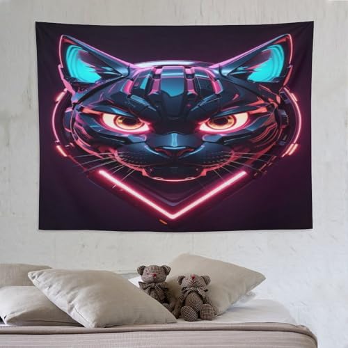Tapisserie murale tissu chat mignon pour créer un cocon chaleureux chez soi